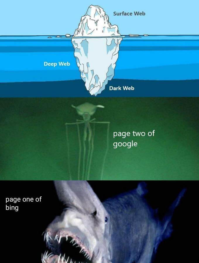 cartoon image of an iceberg